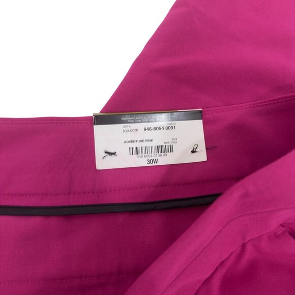Worthington Woman Modern Fit Straight Leg Ankle Pants Size 30W Adventure Pink - Picture 3 of 14